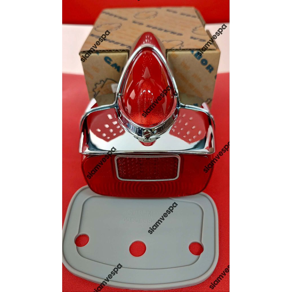 ไฟท้ายsiem italy vespa59-64,gs italyพร้อมยางรอง siem italy ครบชุด