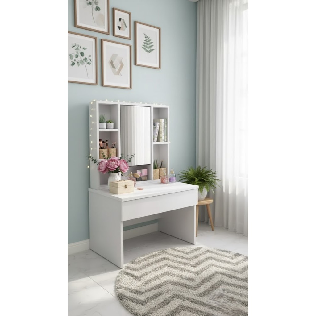 🔥ราคาถูก🔥Hawa 90 Furniture#2 โต๊ะเครื่องแป้งคุณหนู​ 40*60*90✔️