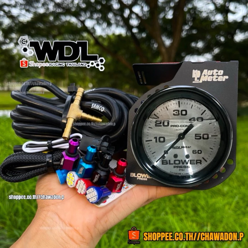 เกจวัดบูสต์หน้าน้ำมัน SM2T 60 -35 psi พร้อมขาจับ SMT-01 thumbnail 4