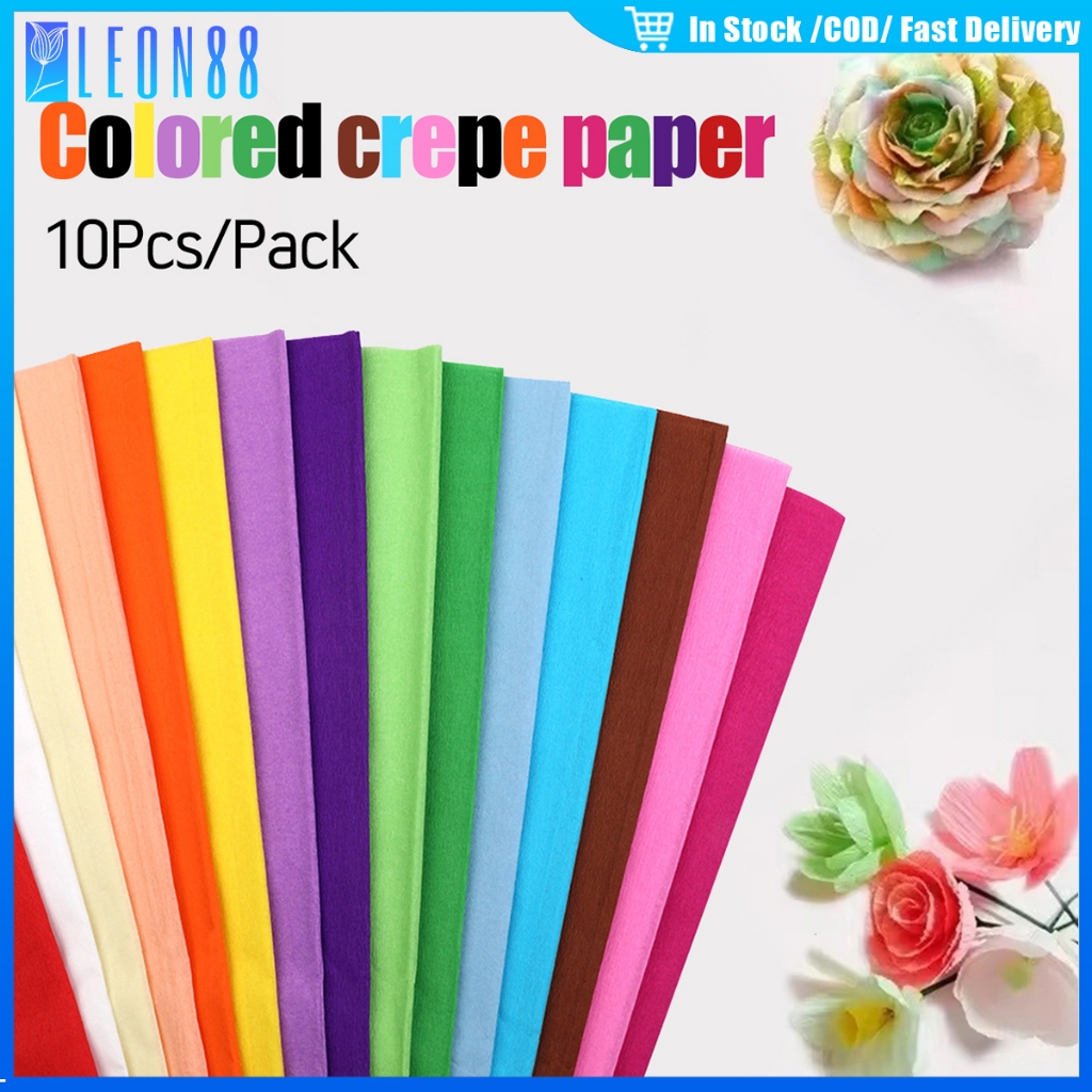 ของมาใหม่！กระดาษย่นทำดอกไม้ หน้ากว้าง 50CM ยาว200CM กระดาษริ้วรอยสำหรับห่อช่อดอกไม้ DIY