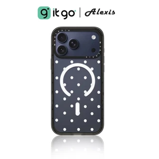 เคสใสและขอบดำ Alexis ST Clear&Black Polkadot ดีไซน์มินิมอล