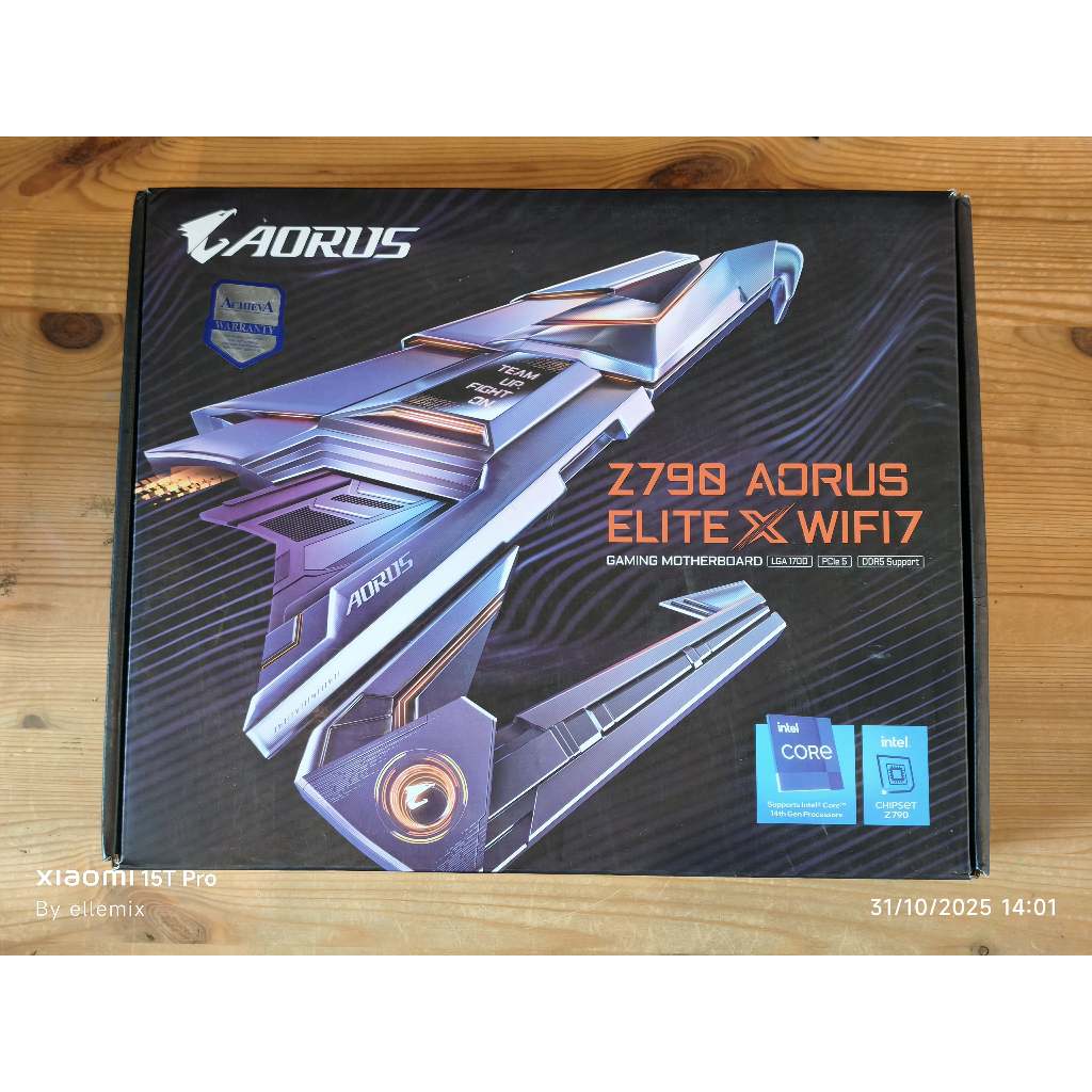 MAINBOARD (เมนบอร์ด) GIGABYTE Z790 AORUS ELITE X WIFI7(SOCKET LGA 1700 DDR5 ATX) มือสอง ประกันศูนย์ไ