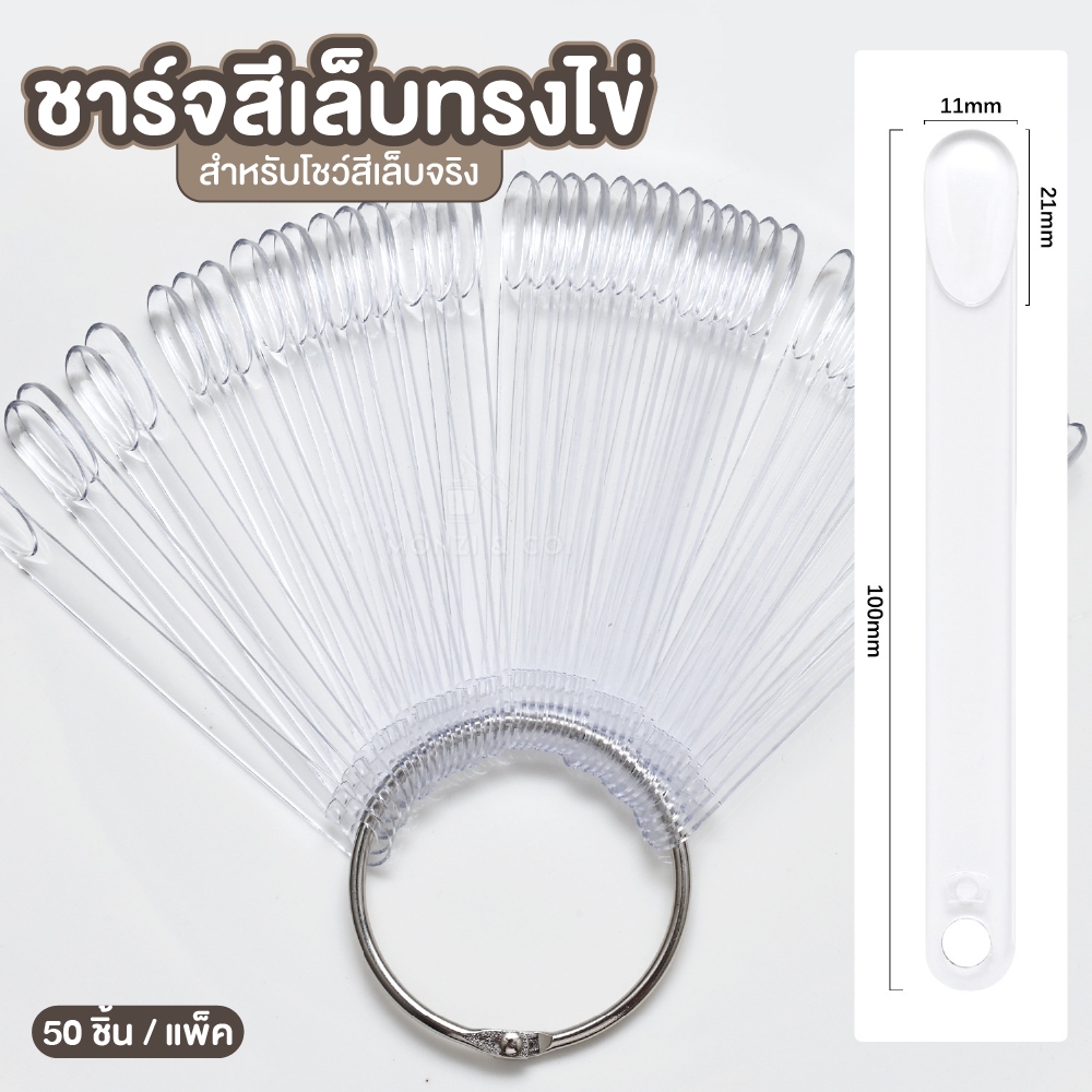 ชาร์ตสี 50 สี พร้อมส่งทุกวัน ทรงไข่ มินิมอล แบบห่วง ทรงเล็บยาว ชาร์ตสีทาเล็บ Color display แผ่นโชว์สีเล็บ โชว์สีเล็บ