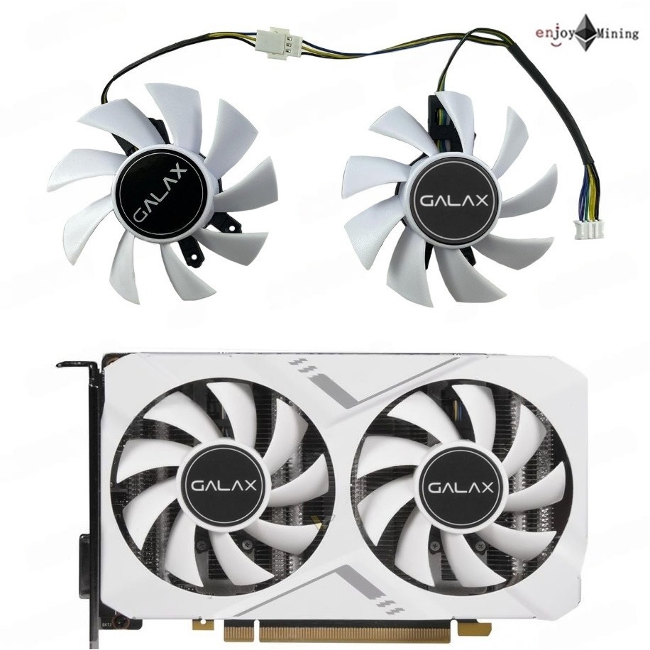 พัดลมการ์ดจอ GALAX GTX 1660 1660S 1660ti White MINI Graphics Card Fan