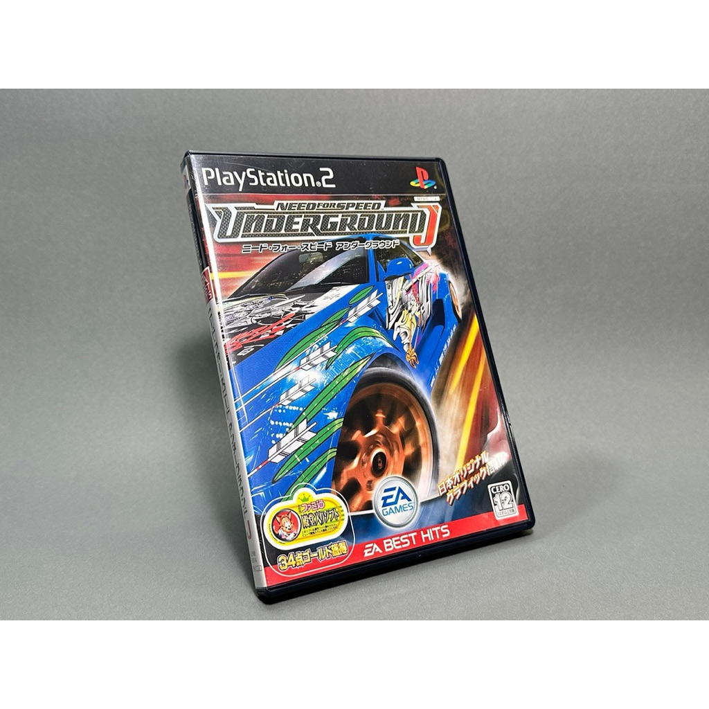 (1) แผ่นแท้ Play Station 2(japan)(ps2)  Need for Speed Underground J (EA Best Hits)