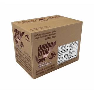 Amino Vital อะมิโน ไวทัล Red Shot Premium 45G. [ 1 ลัง 24 ซอง ] หลายรสชาติ Energy gel เจลพลังงานผสมกรดอะมิโน