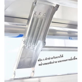 โต๊ะสเตนเลสแท้304 . ใช้ในบ้าน พับเก็บได้ แข็งแรงทนทาน รับน้ำหนัก 100 KG โครงสร้างสแตนเลสเกรดคุณภาพ