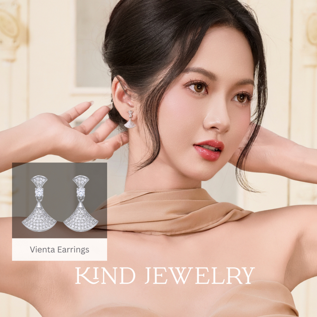 Kind Jewelry ต่างหู เจ้าสาว ต่างหูออกงาน Vienta  Earrings