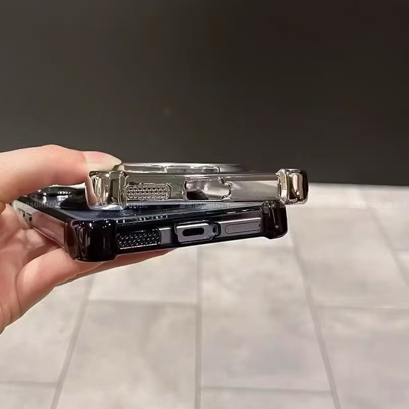 ส่งด่วน เคสใสขอบสี สำหรับ VIVO Y21 Y33S Y33T T1X กระกันแทก4มุม ตั้งได้  ขอบสี หรูหรา E2 - รูปที่ 5