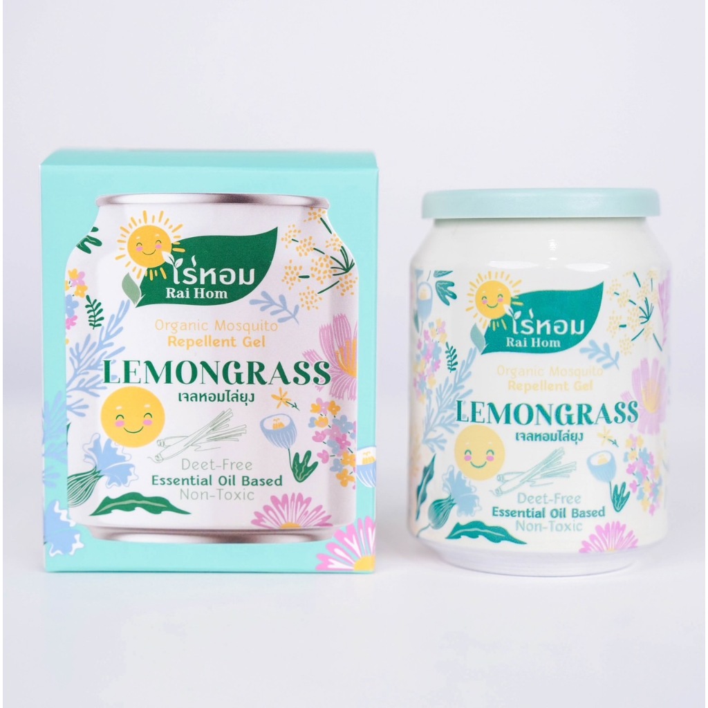 [ 210g ] ไร่หอมเจลหอมสูตรไล่ยุง กลิ่นตะไคร้หอมและกลิ่นลาเวนเดอร์ แถมฟรีไรฝุ่นขนาดทดลอง - รูปที่ 3