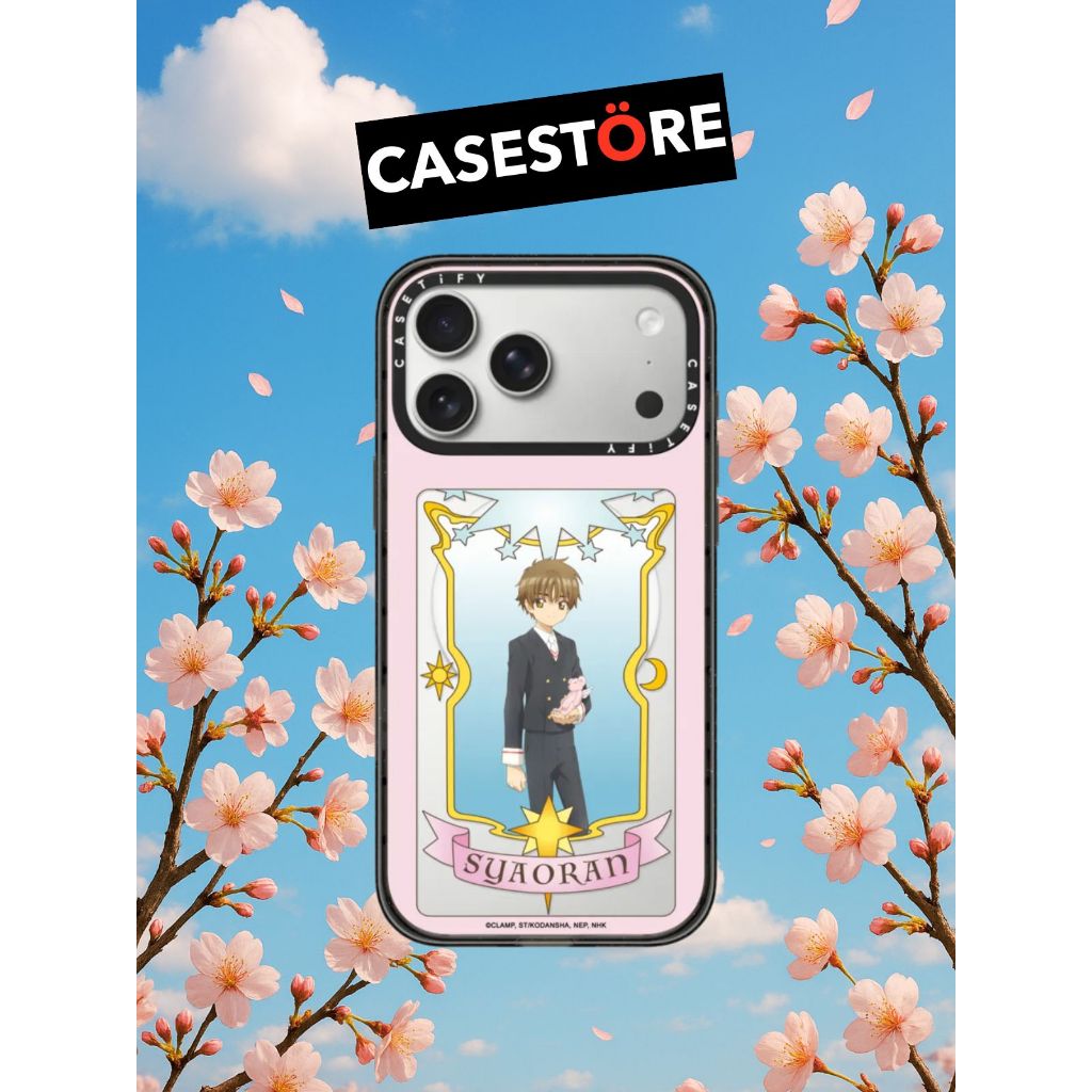 [🃏พร้อมส่ง🃏] CASETiFY | Cardcaptor Sakura - Syaoran Clear Card Case ใช้สำหรับ iPhone 17 Series