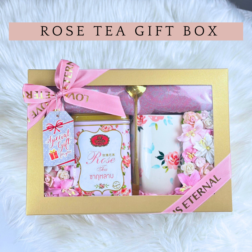 *ชุดของขวัญชากุหลาบ* gift set rose tea  ปีใหม่ วันเกิด เซตของขวัญ ชา แสดงความยินดี Giftset