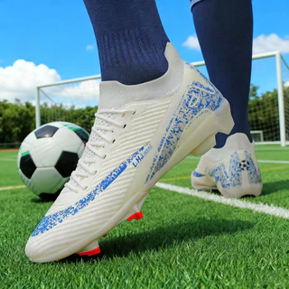 รองเท้าฟุตบอลมืออาชีพกลางแจ้ง รองเท้าสตั๊ด New style Outdoors FG Long Spikes Football Shoes