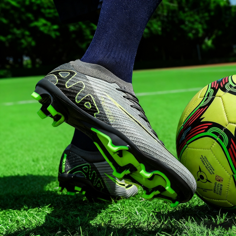 รองเท้าฟุตบอลคุณภาพสูง รองเท้าฟุตบอลมืออาชีพกลางแจ้ง FG Outdoors Professional Sports Soccer Shoes - รูปที่ 4