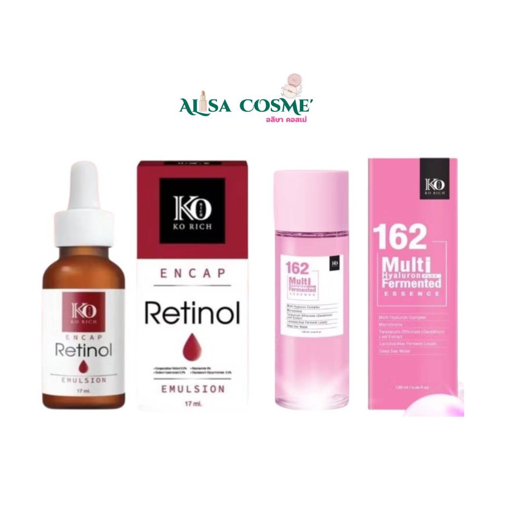 Ko Rich 162 เซรั่ม เรตินอล /Ko Rich น้ำตบ 17 มล.-120มล.