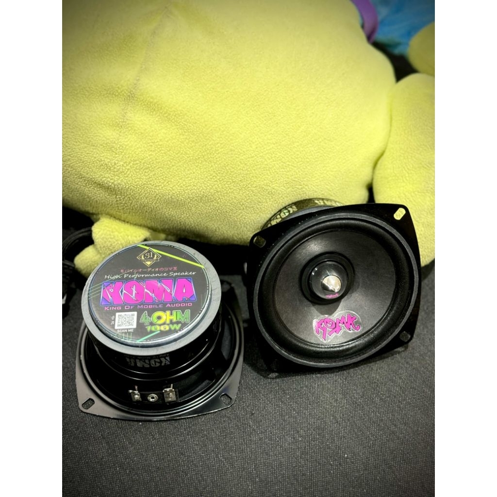ลำโพง Koma เฟสปลั๊ก 4นิ้ว 4โอมห์ V25 100W 1คู่