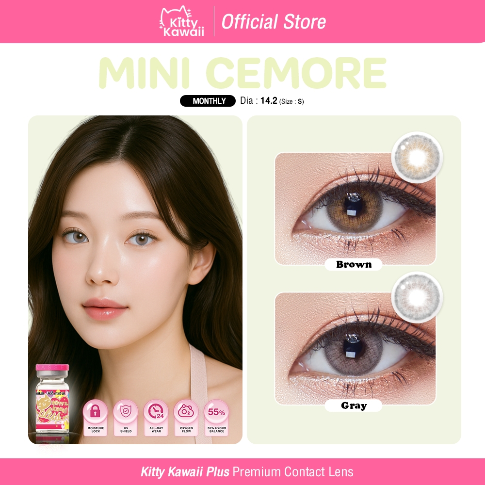 Kitty Kawaii Contact Lens : Mini Cemore - คอนแทคเลนส์คิตตี้ คาวาอิ พัส (VIAL)