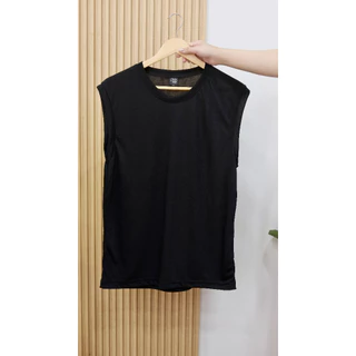 เสื้อแขนกุดสีพื้นใส่สบายเนื้อผ้านุ่มใส่สบาย
