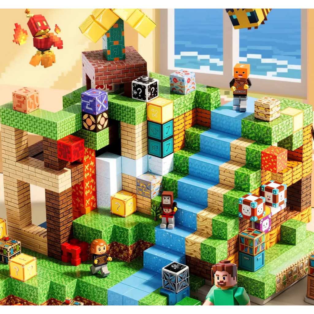 บล็อคแม่เหล็ก จัดส่งจากกรุงเทพฯ ของเล่นเด็ก Building Blocks ของเล่น Magnetic Building Blocks