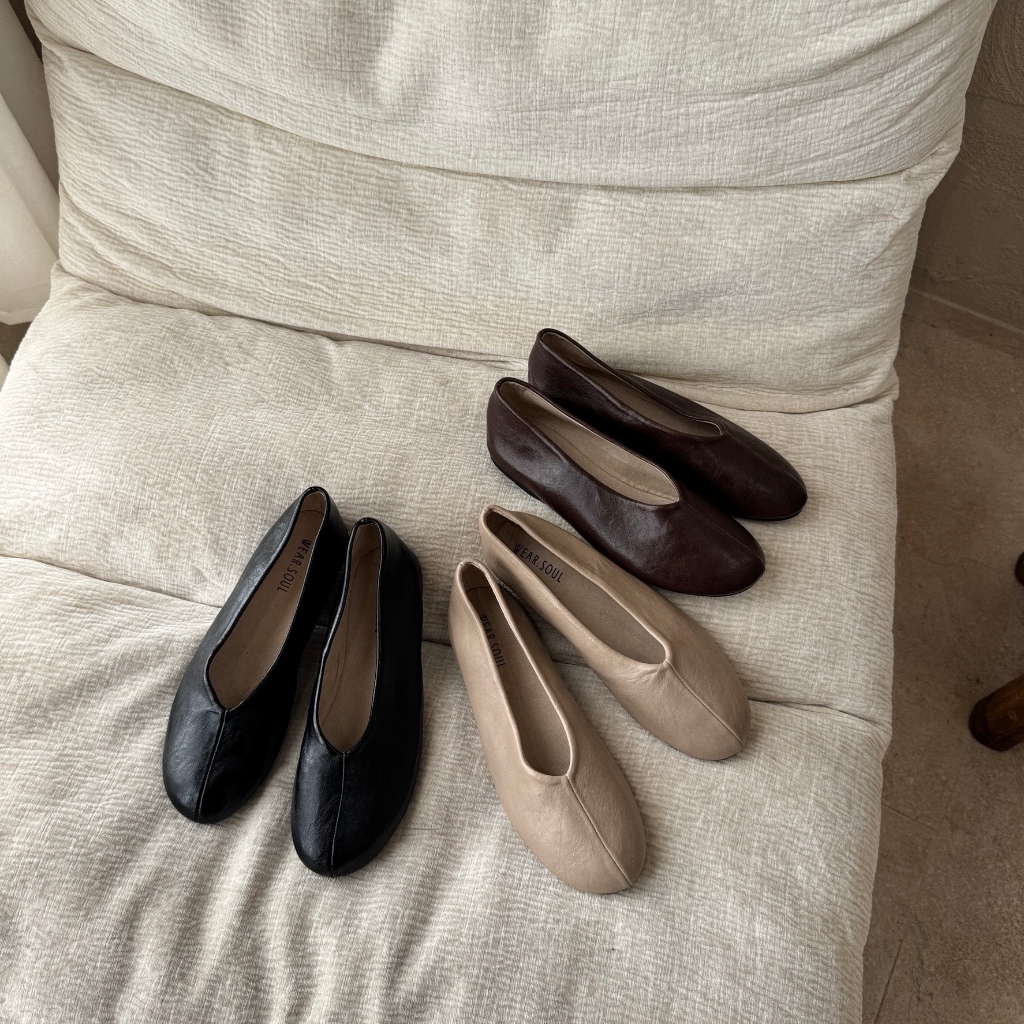 [พร้อมส่ง] WEAR.SOUL #S660-Essential Soft Flats รองเท้าแฟลต รองเท้าส้นแบน