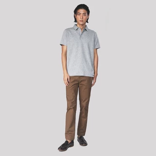 John Henry เสื้อโปโลผู้ชาย ทรงเข้ารูป รุ่น JH F425MPLSM03 - สีเทาท็อปดาย