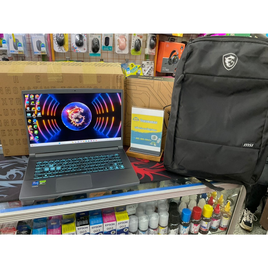 MSI Thin 15 B13UCX-2417TH มือสอง สภาพสวย ใช้งานน้อย