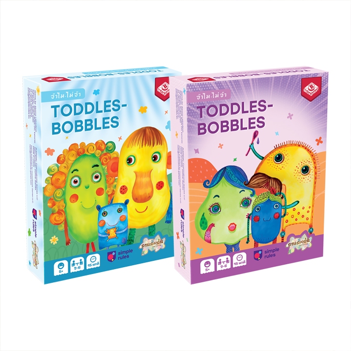 [ของแท้] จำไม ไม่จำ กล่องสีฟ้า/กล่องสีม่วง [Toddles Bobbles Blue Box/ Purple Box TH] Board Game บอร์ดเกม THAI/ไทย ราคา ถูกที่สุด ดีลบีเคเค แกลเลอรีภาพที่ 2