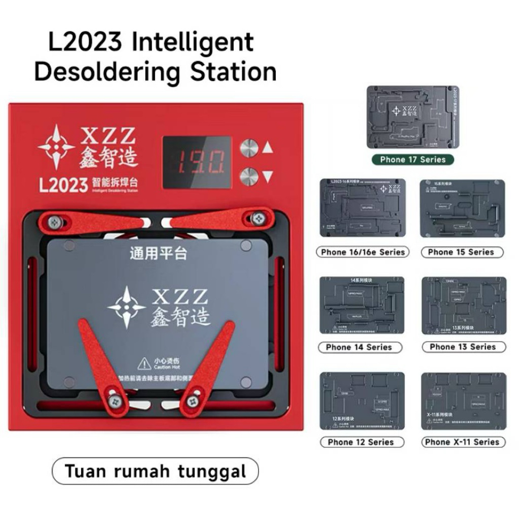 XZZ L2023 เครื่อง วอร์มบอร์ด บอร์ดฉริยะ Desoldering Station สําหรับ iP X - 17 Pro Max Android เมนบอร