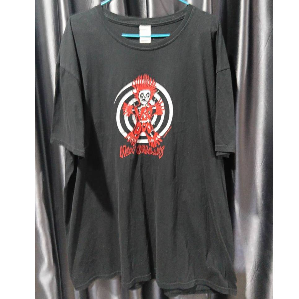 เสื้อวินเทจลาย New Or leans Voodoo Doll  T-shirt Size XXL ยาว31นิ้ว รอบอก50นิ้ว
