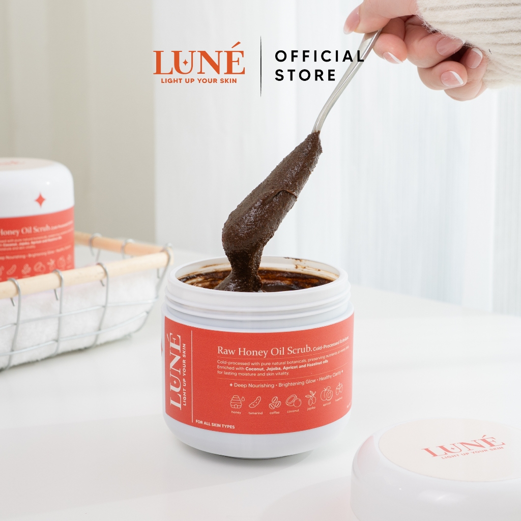 สครับลูเน่ 500g. ลูเน่สครับน้ำผึ้งออยล์ (LUNÉ Raw Honey Oil Scrub)