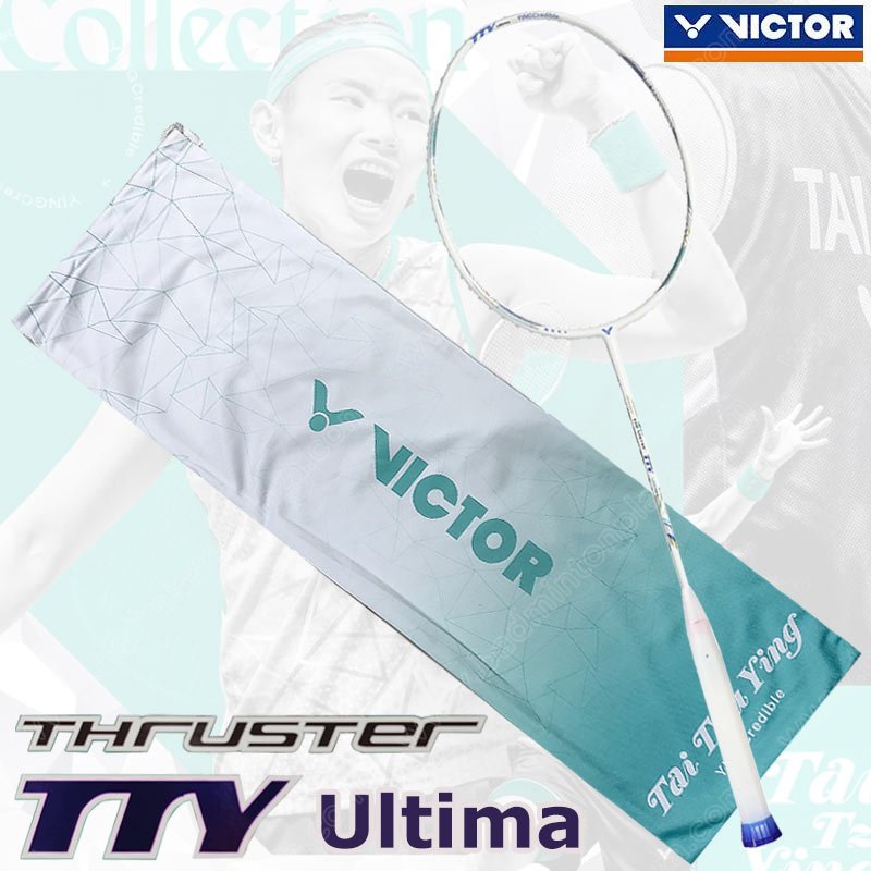 【 ของแท้ 💯% 】ไม้แบดมินตันวิคเตอร์ TAI TZU YING Tribute Collection TK-TTY Ultima สีขาว (TK-TTY-UMA)