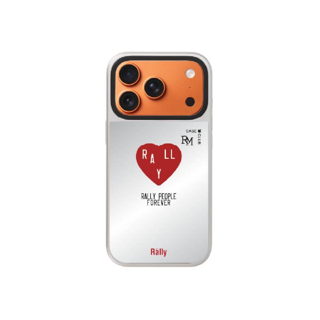 CaseClub เคสไอโฟน เคสกระจก กันกระแทก เคสโทรศัพท์ เคสเท่ๆ เคหัวใจ Rally People Club
