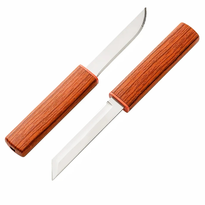 Japanese Household Daily Tactical Dual Knife Simple Hunting Knife 61HRC 18.5CM