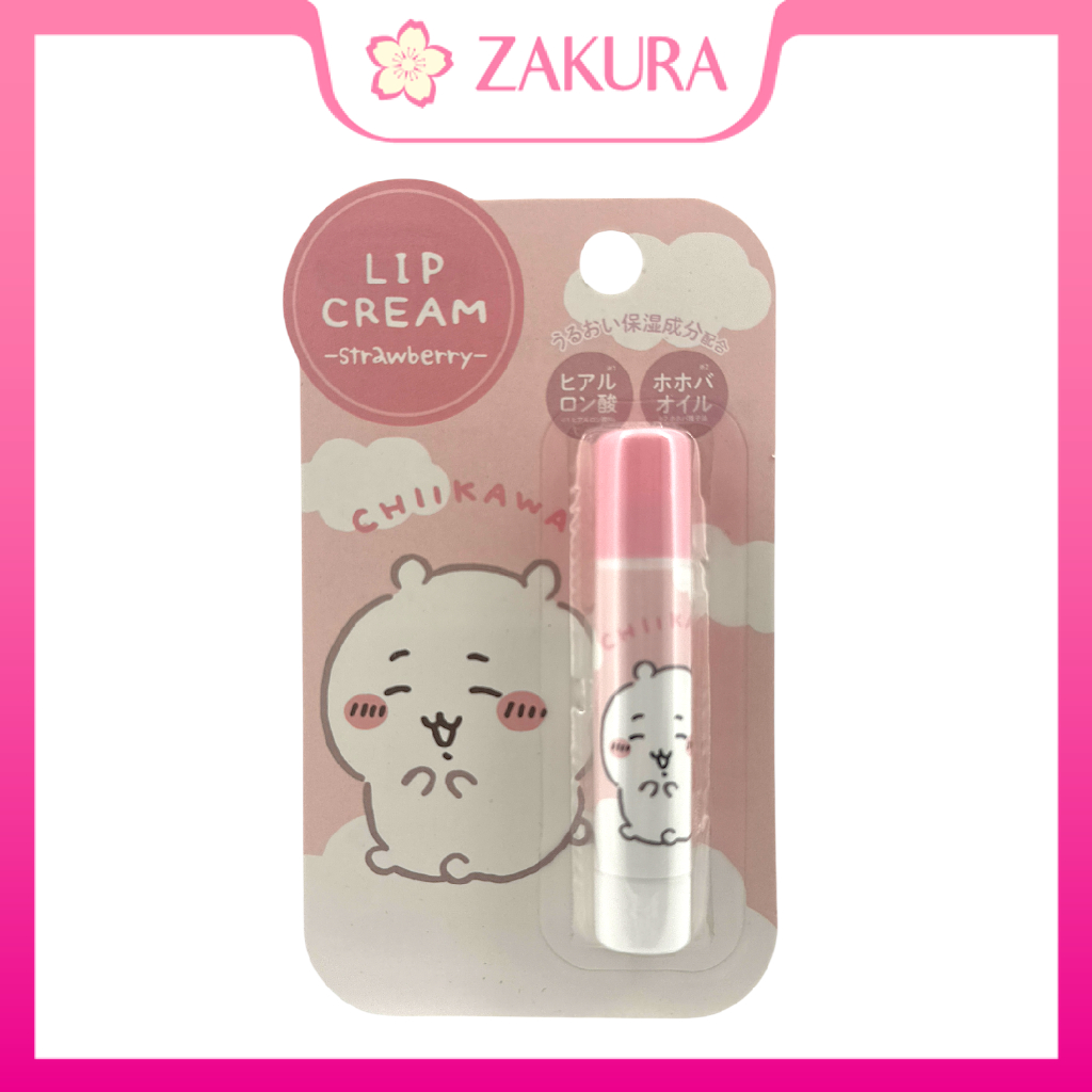 Shobido Chiikawa Lip Cream 3.5g - Chiikawa (Strawberry) / Hachiware (Blueberry) / Usagi (Lemon) / Momonga (Raspberry)