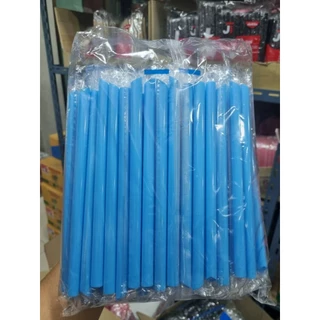 หลอดไข่มุกห่อฟิลมสีฟ้า 100 /แพค