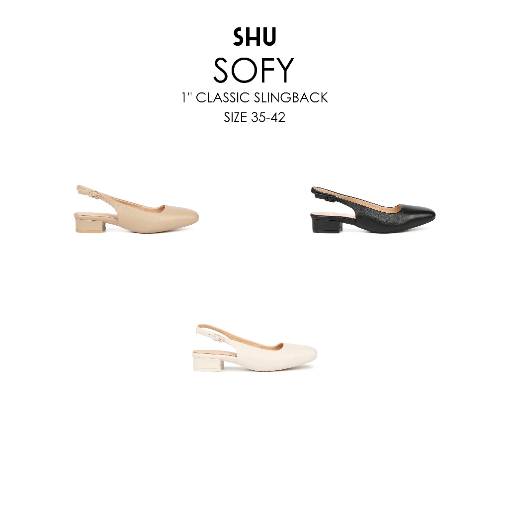SHU SOFY 1" CLASSIC SLINGBACK รองเท้าส้นสูง