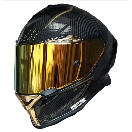 หมวกกันน็อค JUST1 รุ่น J-GPR ลาย Gold L.E. Carbon