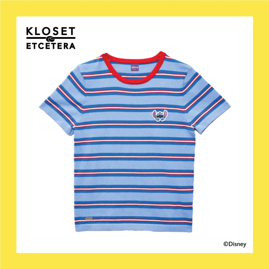 Kloset and Etcetera Stitch Baby Tee  (Lilo-06) เสื้อยืดทรง Baby Tee