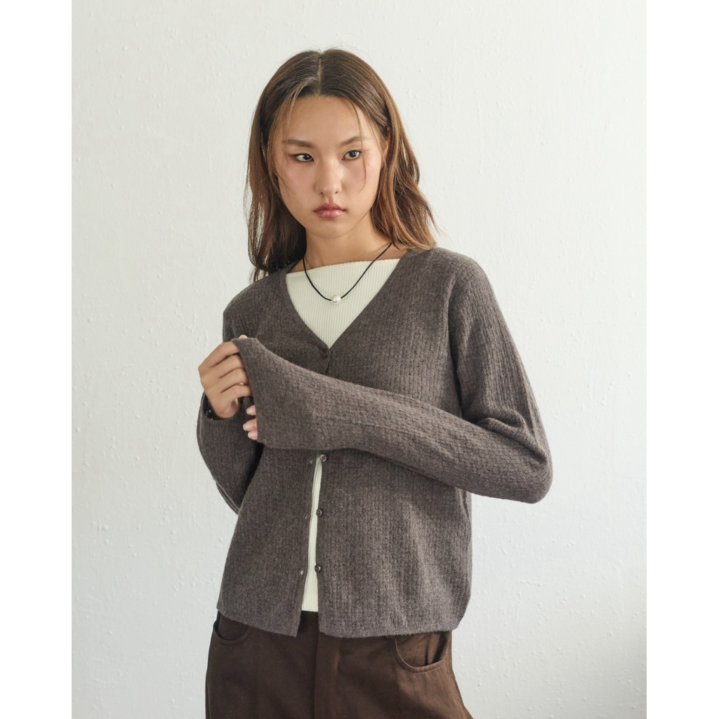 SOMETHING ABOUT US – VNECK CARDIGAN ราคา ถูกที่สุด ดีลบีเคเค แกลเลอรีภาพที่ 3