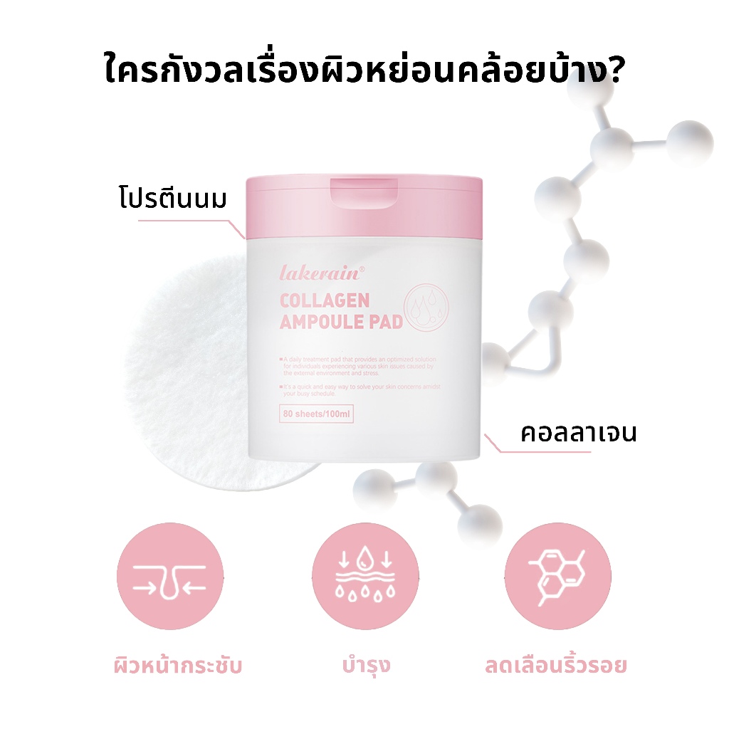 Toner Pad โทนเนอร์แพดสี่เหลี่ยม 4 สูตร – ลดรอยสิว, ปลอบประโลม / ชุ่มชื้น, เพิ่มความยืดหยุ่น / เติมความ รูปที่ 3