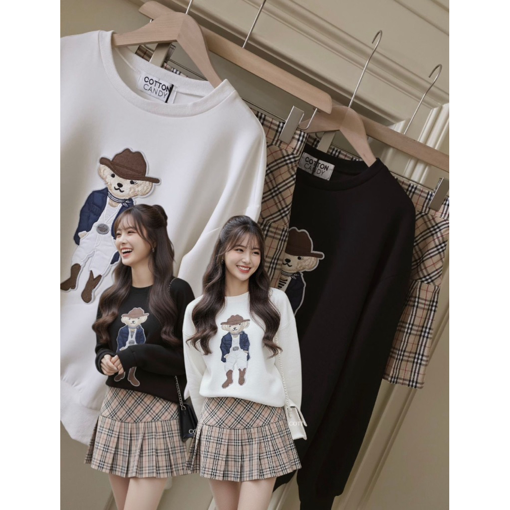 New​ Candy​ bear korea​ set  งานสวยพรีเมี่ยมเท่านั้น  โอ้โห้ๆๆๆๆ เซทสปอตผ้าดีมาก เนื้อเด้งยืด ล่าสุดสวยปั้วสวยปัง
