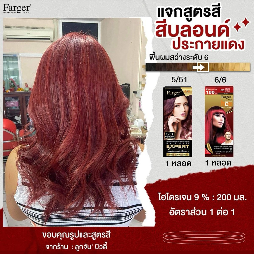 (1 แถม 1) สีฟาเกอร์ FG Farger 14 สีใหม่ ยาย้อมผม สีย้อมผม รูปที่ 7