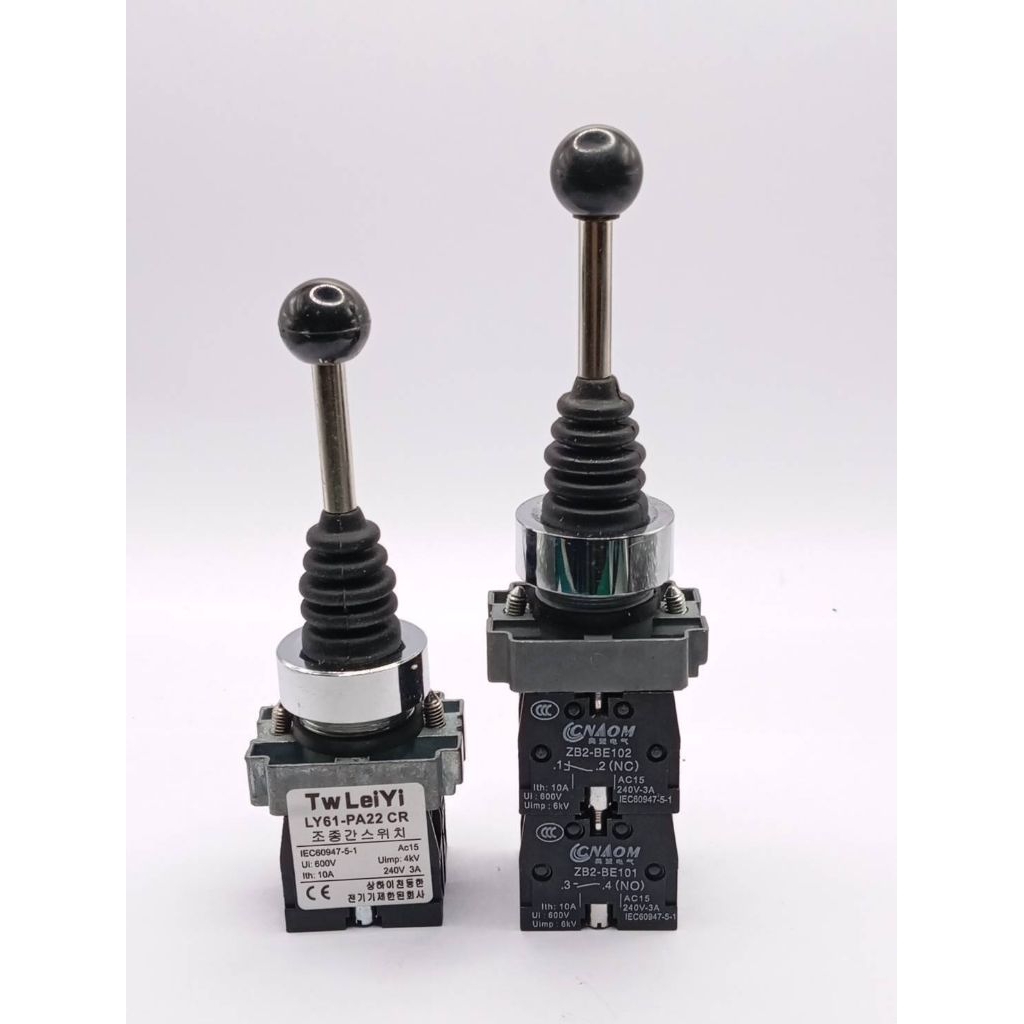 จอยสติ๊ก 2ทาง 4ทาง ล๊อก&เด้ง สวิทช์เกียร์ ล็อค แบบเด้ง LY61-PA22CR LY61-PA12CR XD2PA14CR XD2PA24CR.