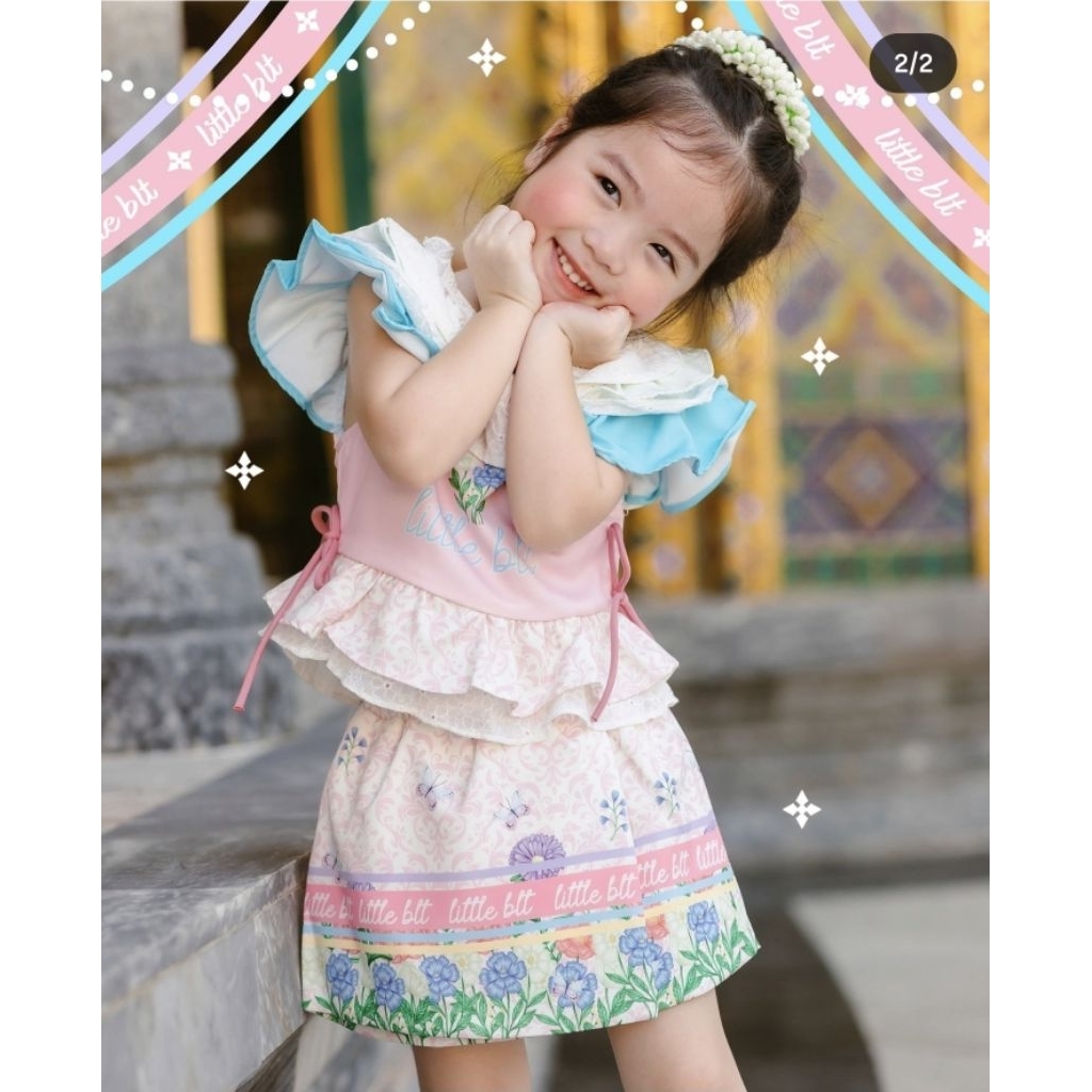 ⛔️used สภาพดี🌸ชุดไทยจากแบรนด์ Little BLT🪷 Size 4t ชุดไทยเด็กผู้หญิง ชุดลอยกระทง