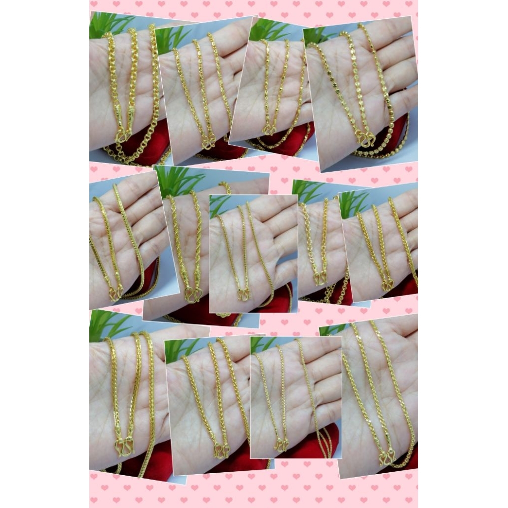 สร้อยคอทอง​ 18k​ อิตาลี่​ (ไม่แพ้​ ไม่ลอกดำ)​ ยาว​ 23-25​ นิ้ว