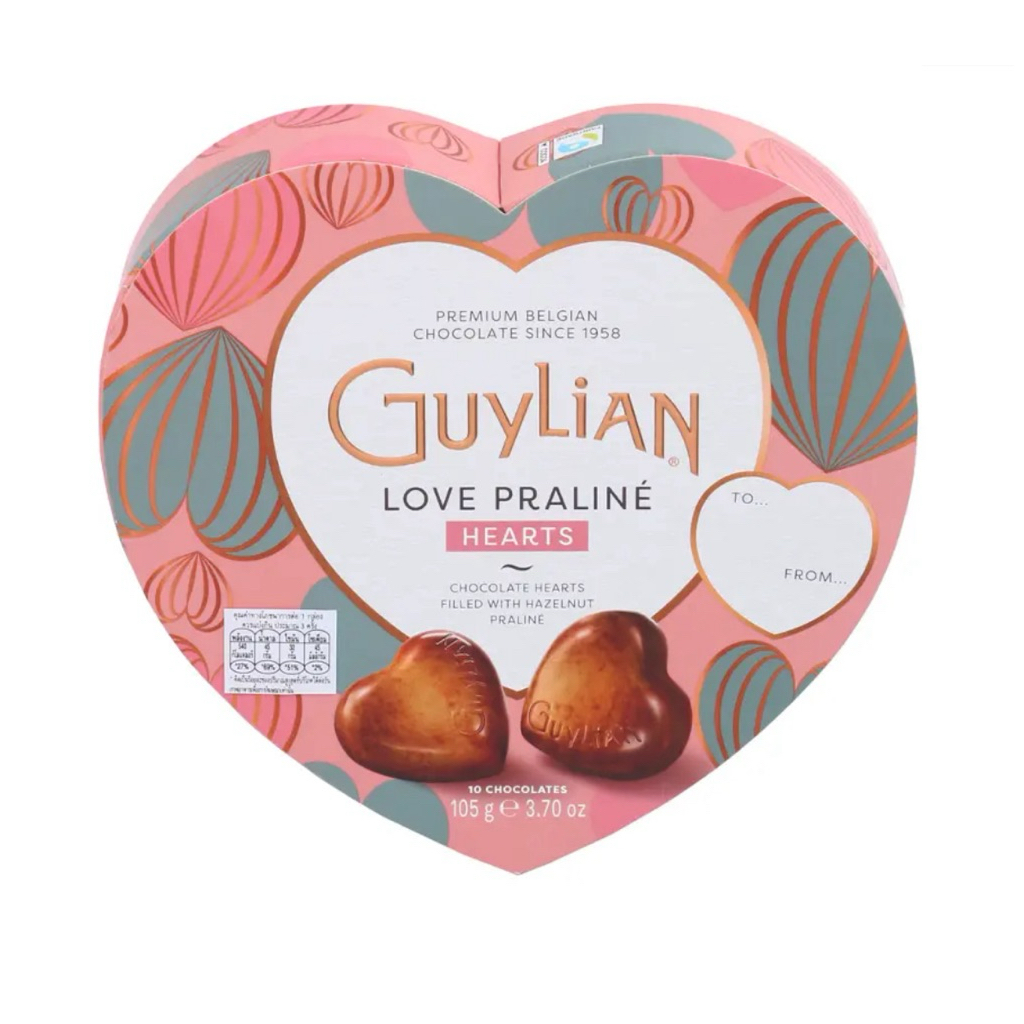GUYLIAN SEASHELLS VALENTINES 250g./ GUYLIAN I LOVE U 105g. love praline heart กีเลียน ช็อกโกแลต รูปห