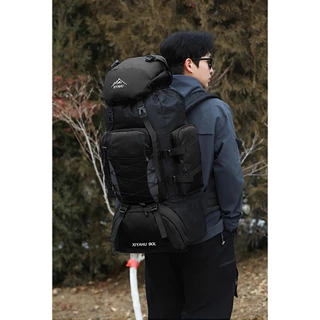 >ส่งด่วนทุกวันจาก กทม.< กระเป๋าเป้เดินทาง 90L ขนาดใหญ่จุใจ ผ้าไนลอนหนากันน้ำคุณภาพ ลุยป่า ลุยเขา ท่องเที่ยว น้ำหนักเบา