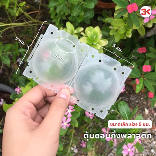 ตุ้มตอนกิ่งต้นไม้ สีใส/สีขาว/สีดำขนาด 5ซม และ 8ซม.สำหรับจัดทรงกิ่งไม้ราคาต่อ 1 ชิ้น