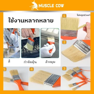 MUSCLE COW แปรงทาสีทุกชนิดของอุปกรณ์ DIY แปรงทาสีลูกกลิ้งแปรงสแตนเลสมีดโกนความงามเทปแปรงผม