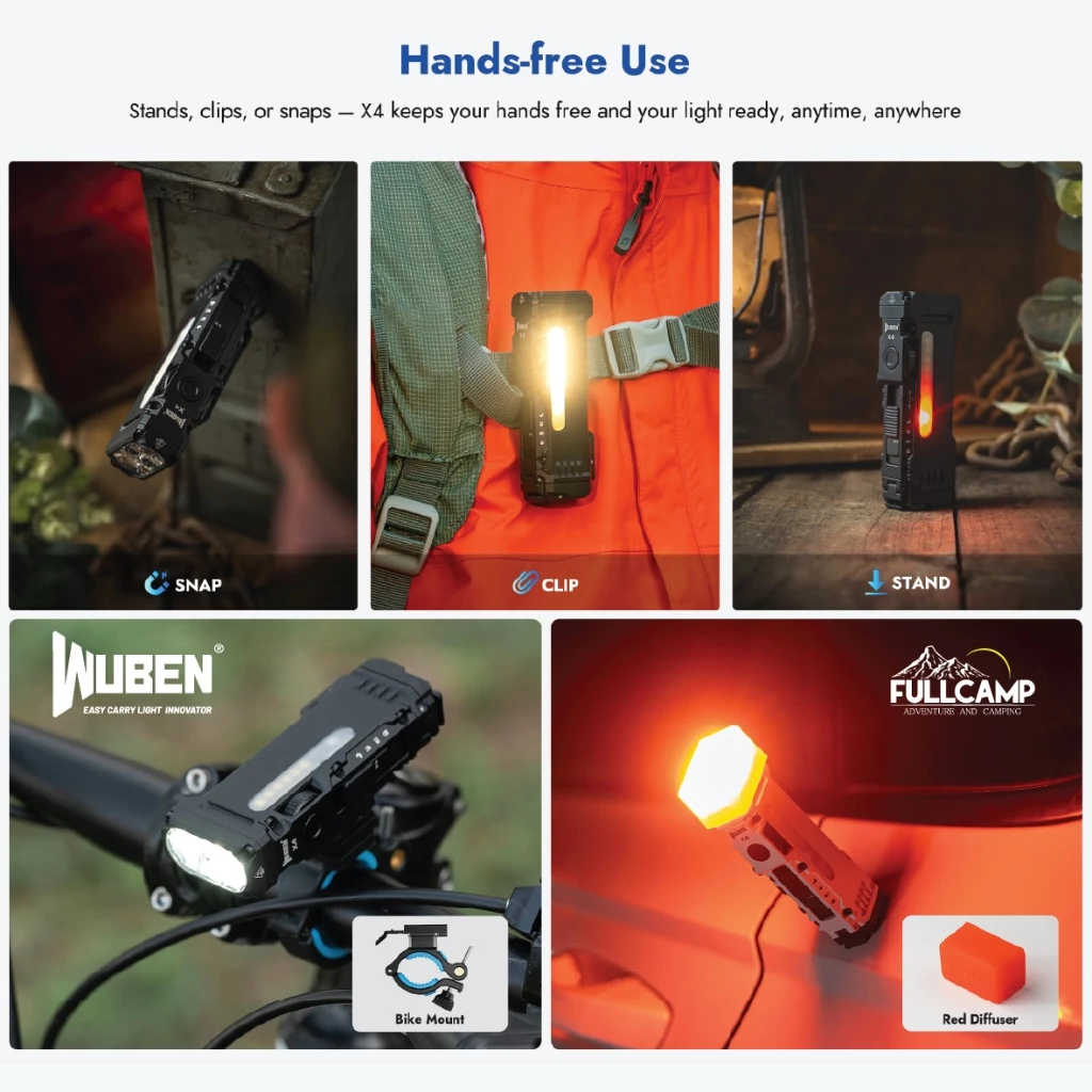 Wuben X4 Compact Multi-Function Flashlight ไฟฉายอเนกประสงค์ RGB thumbnail 7